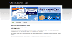 Desktop Screenshot of churchnametags.com