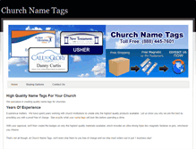 Tablet Screenshot of churchnametags.com